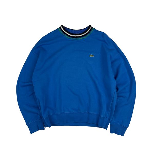 Lacoste Classic Blue Pullover Jumper - Medium