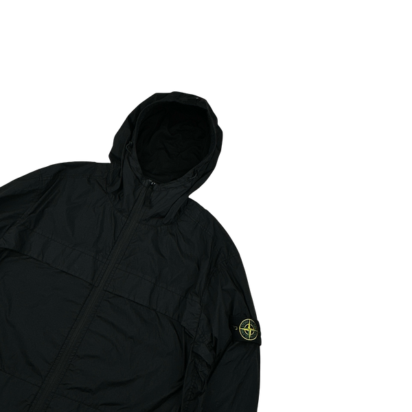 Stone Island 2024 Black Crinkle Reps R-NY Jacket - XL