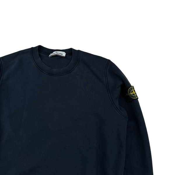 Stone Island 2021 Navy Cotton Sweatshirt - Small
