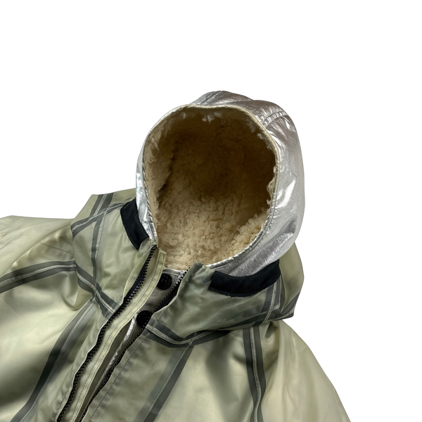 Stone Island 2015 Sherling Lined Poly Cover Jacket - XL