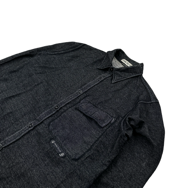 Stone Island Vintage 1998 Wool Spellout Lightweight Overshirt - Medium