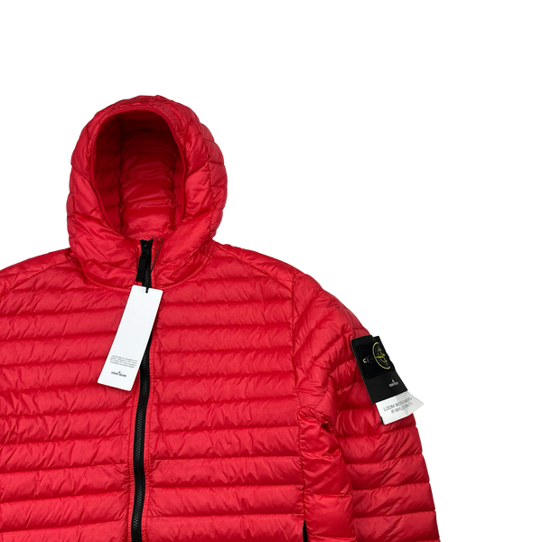 Stone Island 2022 Red Loom Woven R Nylon Down TC Puffer - XL