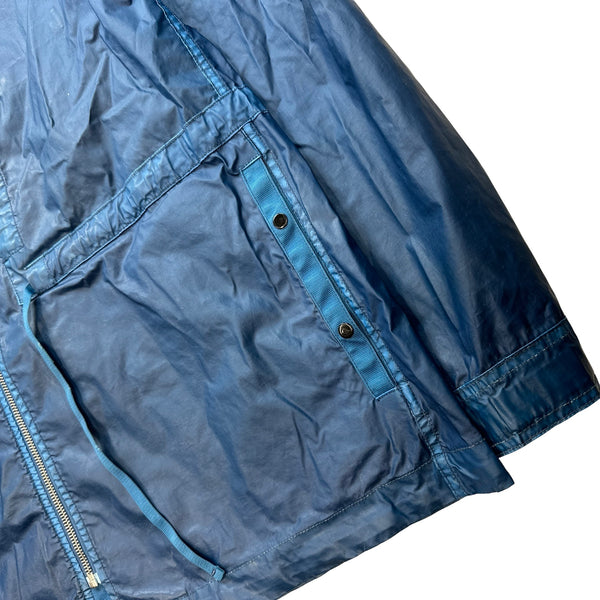 Stone Island Shadow Project Blue Mussola Gommata Parka Cobalt - Large
