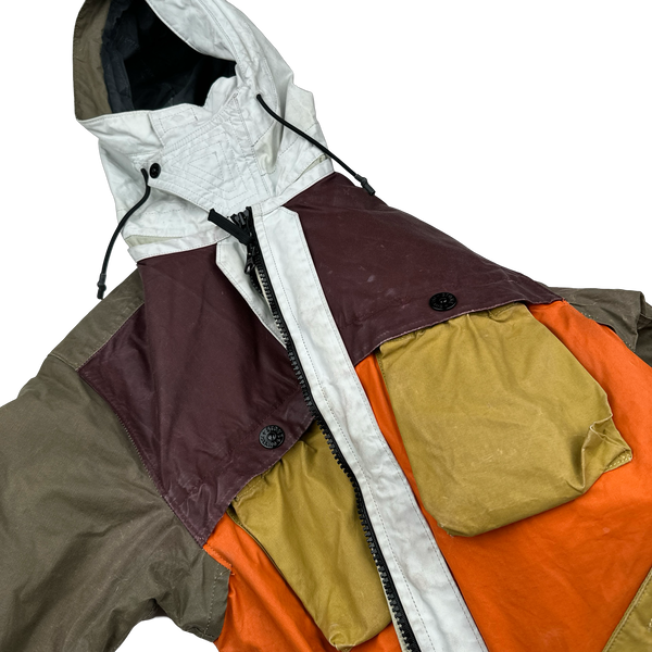 Stone Island 2019 Tela Placcata Bicolore Hooded Jacket - Small