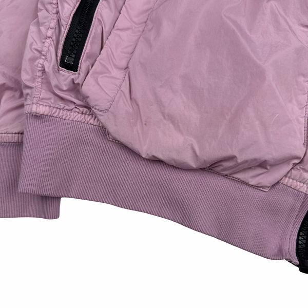 Stone Island 2020 Pink Crinkle Reps Bomber Jacket - Medium