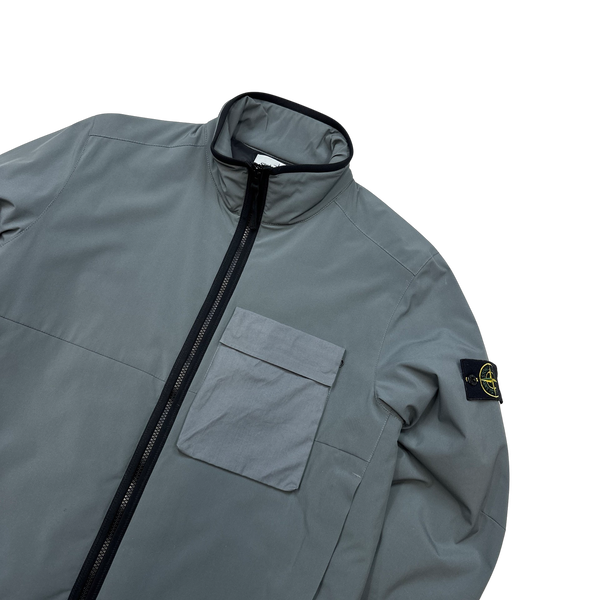 Stone Island 2017 Grey Primaloft Lined Soft shell Zipped Jacket - Large