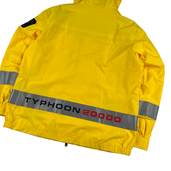 Paul & Shark Yellow 90s Fit Typhoon 20000 Reflective Strip Jacket - Large