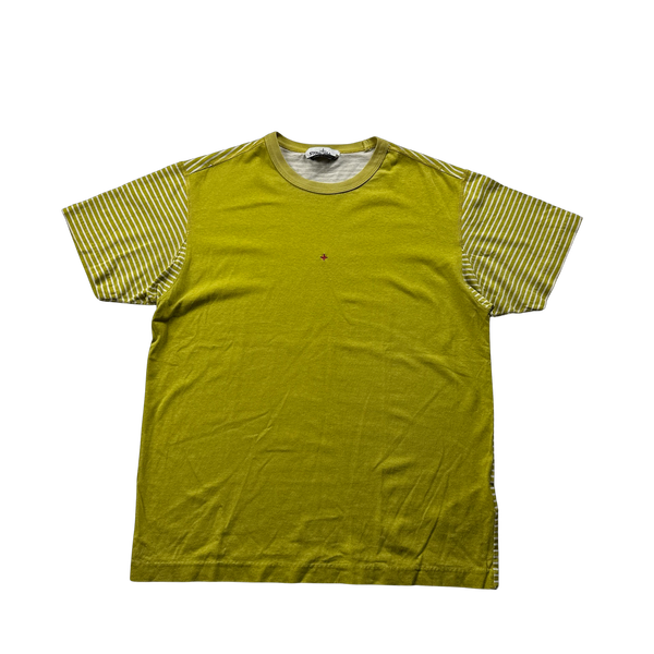 Stone Island 2019 Yellow Striped Marina T Shirt - XL