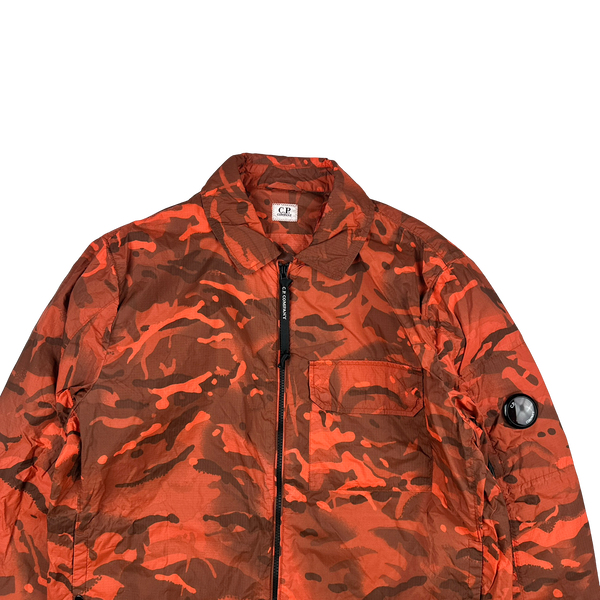 CP Company Re Print Orange Camo Lens View Overshirt - XL