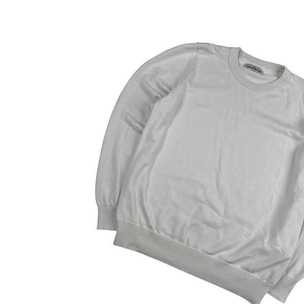 Stone Island 2022 Cream Soft Knit Jumper - Medium
