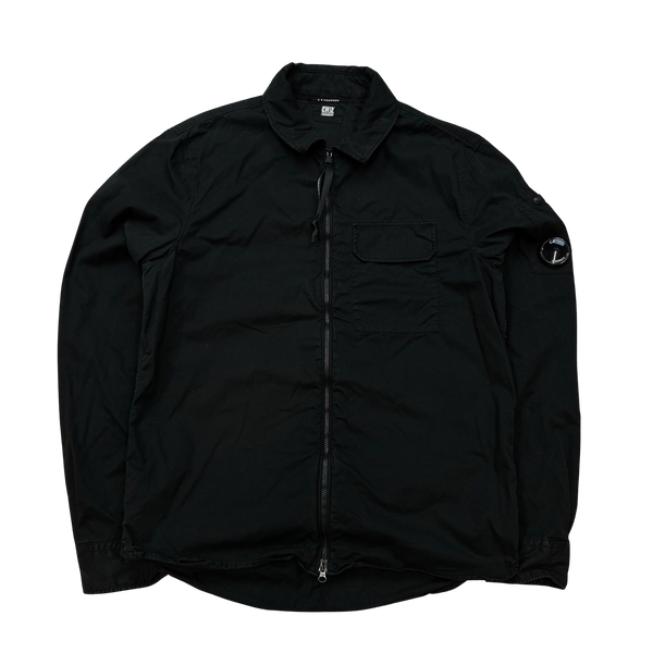 CP Company Black Cotton Overshirt - Medium