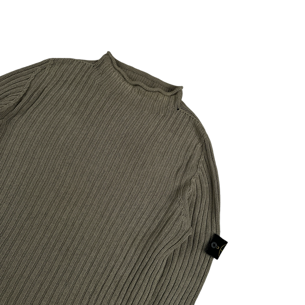 Stone Island 2003 Beige Knitted Jumper - XXL