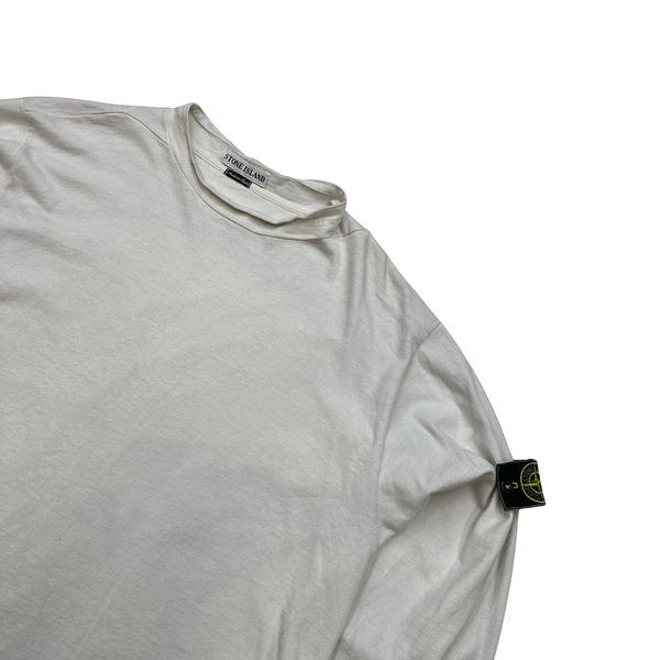 Stone Island Vintage 1998 White Pullover Jumper - Large