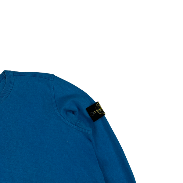 Stone Island 2018 Blue Cotton Crewneck Sweatshirt - Small