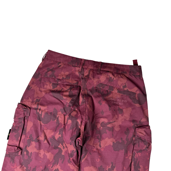 Stone Island x Supreme 2022 Ice Camo Cargo Trousers - 36"