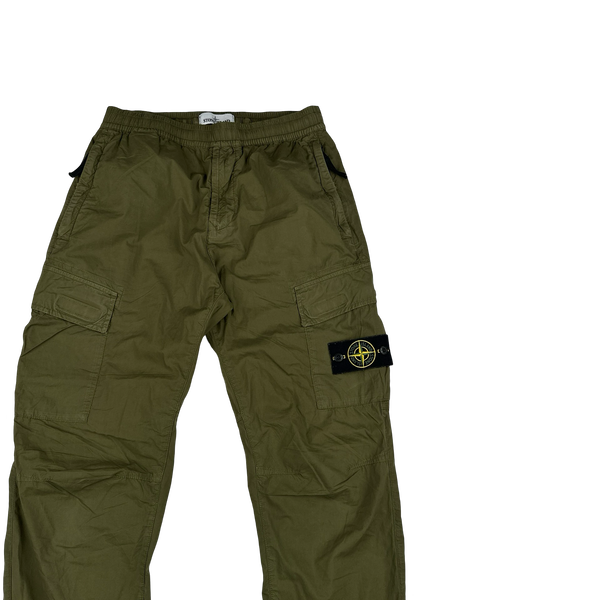 Stone Island 2019 RE-T Khaki Cotton Cargos - 30"