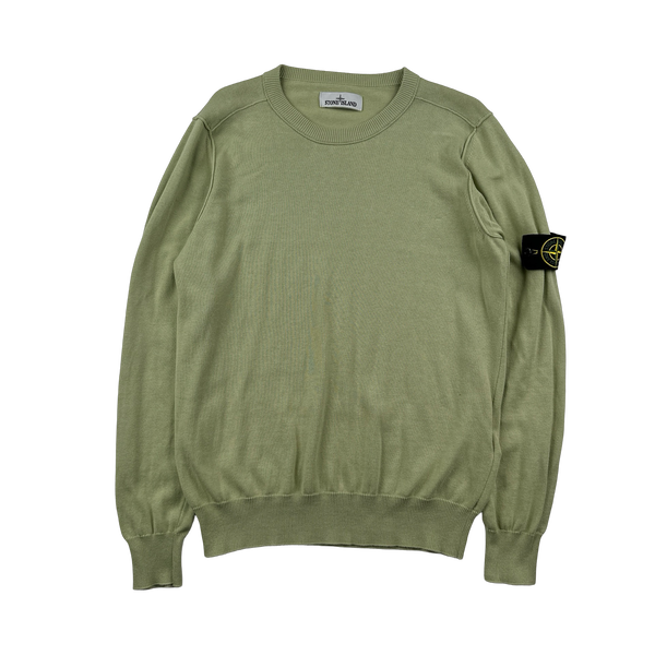 Stone Island 2022 Pale Green Soft Knit Jumper - Small