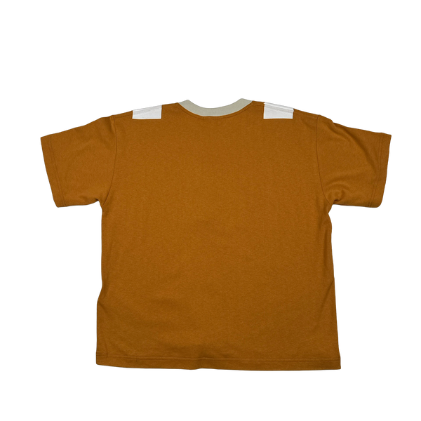 Stone Island 2023 Orange Marina Spellout Painted T-Shirt - Large