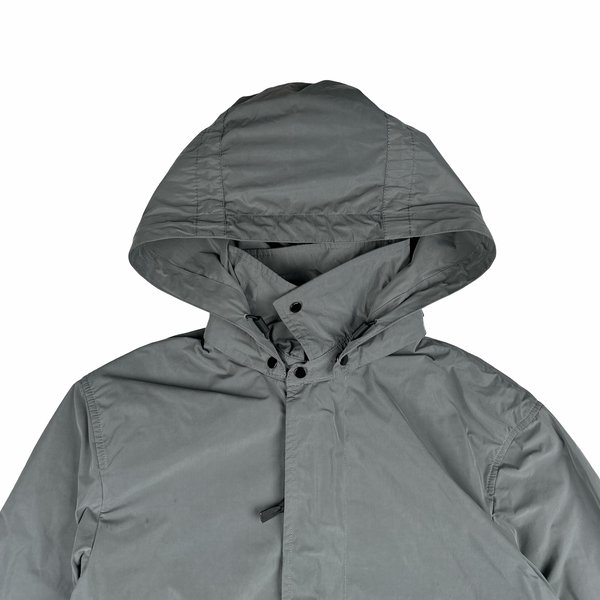 CP Company Grey Metropolis Long Zip up Jacket - Small