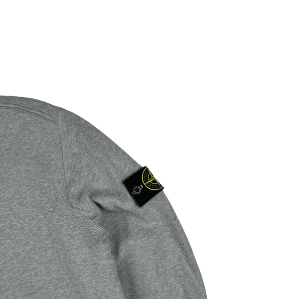 Stone Island 2018 Grey Cotton Crewneck - Small
