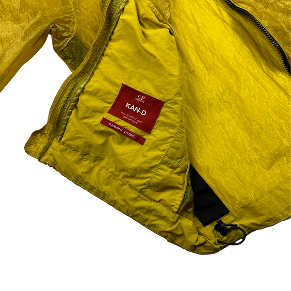 CP Company Yellow Garment Dyed Nylon Kan D Shell Jacket - Small