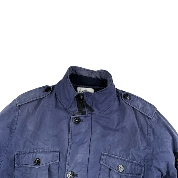 Stone Island 2014 Navy Tela 50 Fili Watro Field Jacket - Large