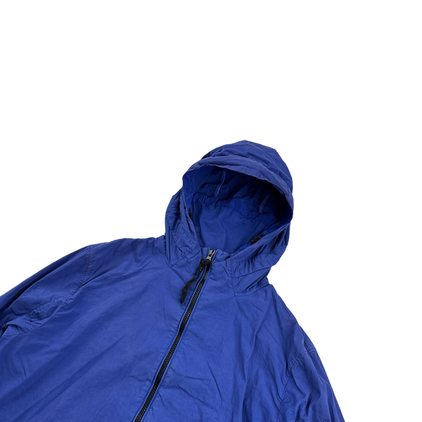 CP Company 50 Fili Blue Hooded Jacket - Large