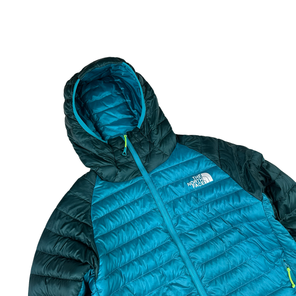North Face Blue 800 Pro Down Hooded Puffer Jacket - XS
