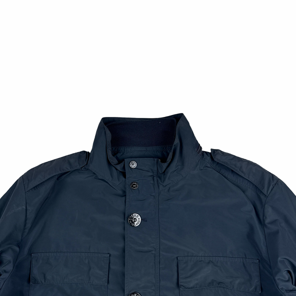 Stone Island 2017 Navy Garment Dyed Micro Reps Field Jacket - XXL