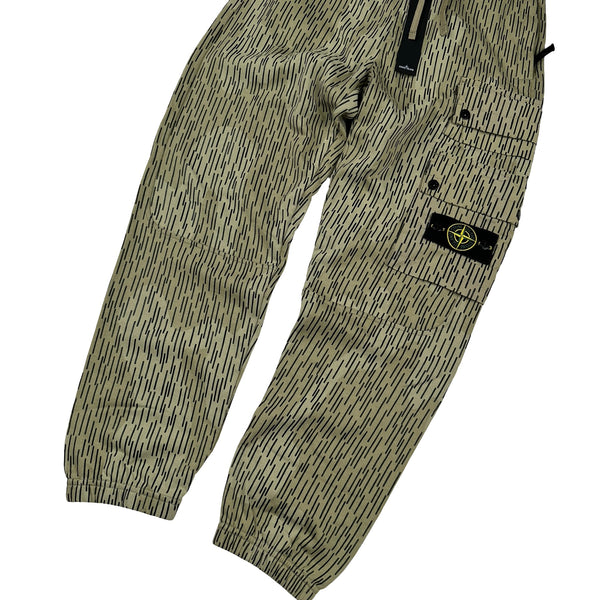 Stone Island 2021 Rain Camo Cargo Joggers - Small