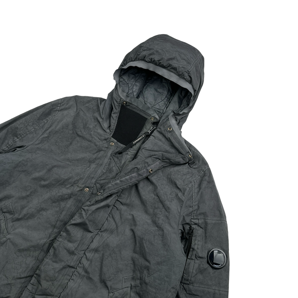 CP Company Grey Re-Colour Nycra Quilted Jacket - XL