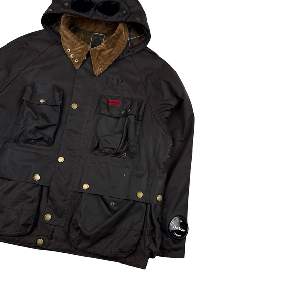 CP Company x Barbour Multi Pocket 500 Mille Waxed Jacket - Medium