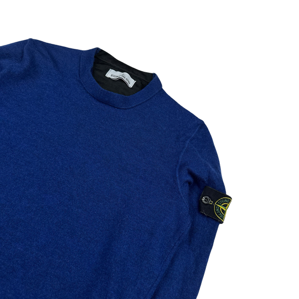 Stone Island 2015 Blue Crewneck Knit Jumper - XS