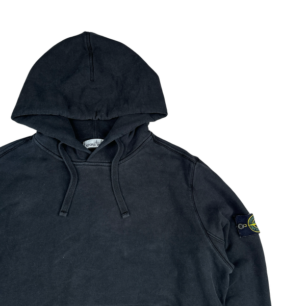 Stone Island 2019 Black Cotton Pullover Hoodie - XL