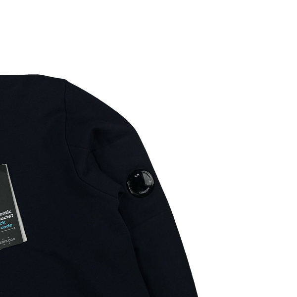 CP Company Navy Lens Viewer Cotton Pullover Jumper - XS