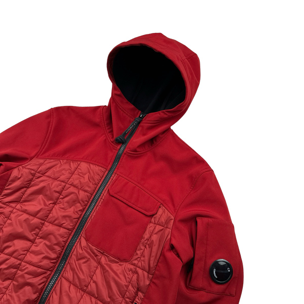 CP Company Red Hybrid Soft Shell Jacket - Age 14