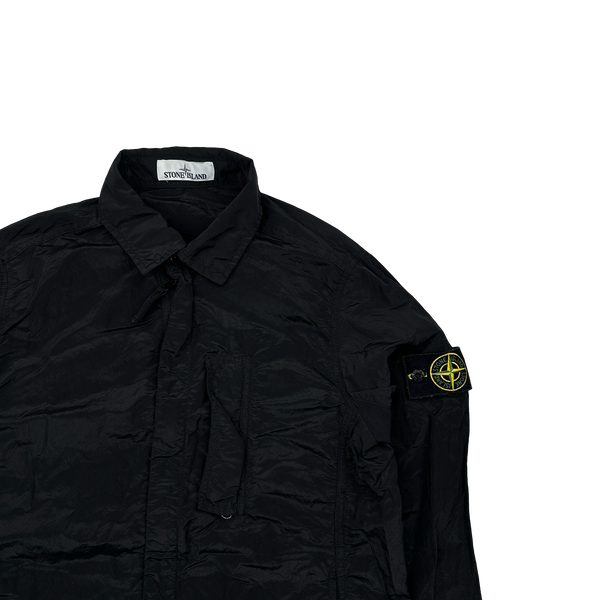 Stone Island 2018 Black Nylon Metal Overshirt - Small