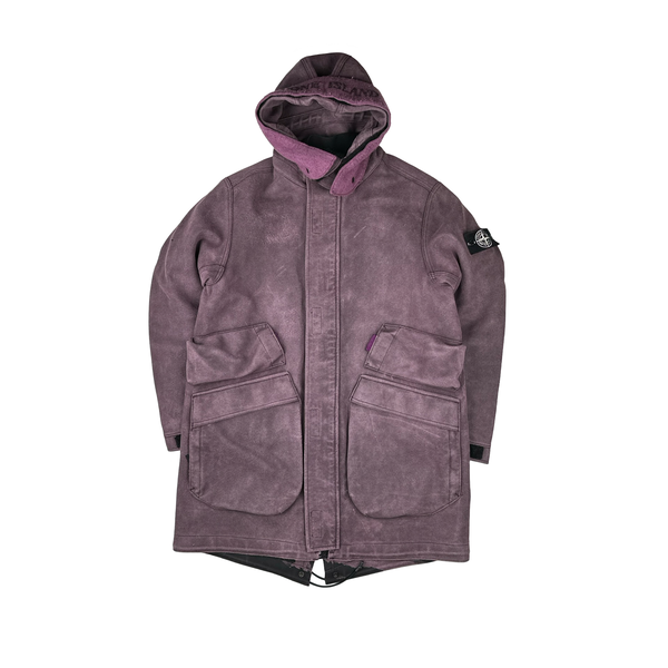 Stone Island 2018 Man Made Suede 4 In 1 Jacket - Large