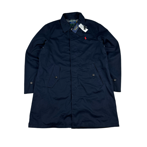 Ralph Lauren Navy Cotton City Walking Jacket - Large
