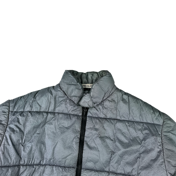 Stone Island 1995 Vintage Down Filled Blue Zipped Jacket - XL