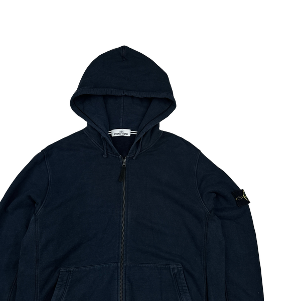 Stone Island 2014 Navy Zipped Hoodie - 3XL