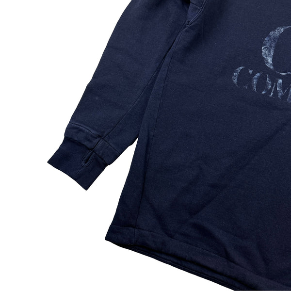 CP Company Insignia Blue Re-Colour Crewneck Sweatshirt - Large