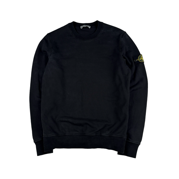 Stone Island 2023 Black Crewneck Sweatshirt - Medium