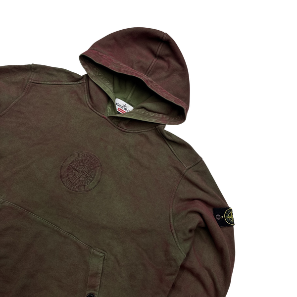 Stone Island x Supreme 2019 Dust Treatment Hoodie - XL