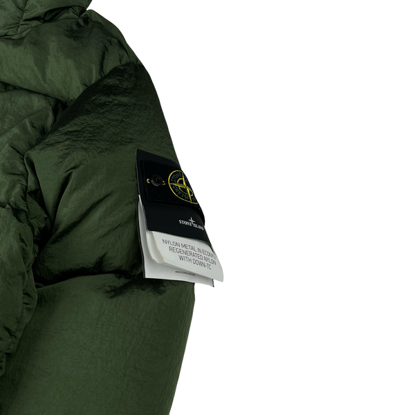Stone Island 2022 Green Nylon Metal Econyl Down Puffer Jacket - XL