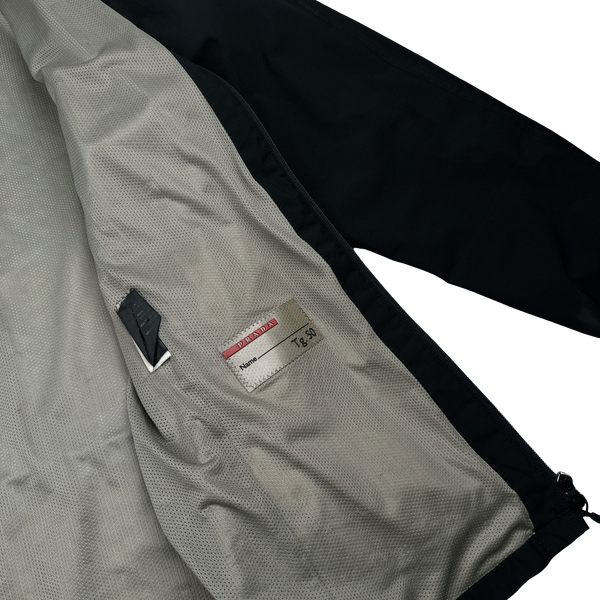 Prada Black Gore-Tex Red Tab Parka Jacket - Large