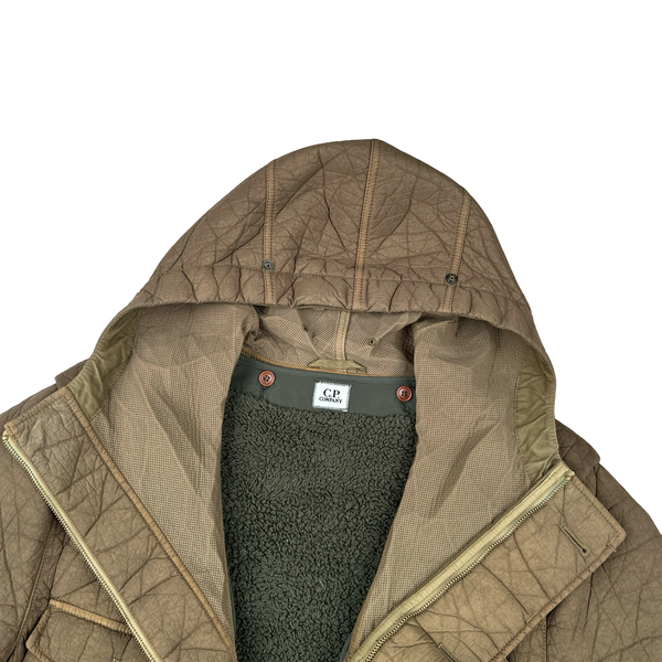 CP Company Beige MTP Liner Hooded Multi Pocket Jacket