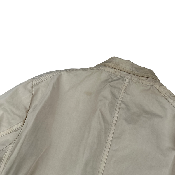 Stone Island 2014 Cream Tela Smerigliata Blazer Jacket - Large
