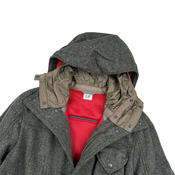 CP Company Grey MTP Liner Tweed Field Jacket - XL