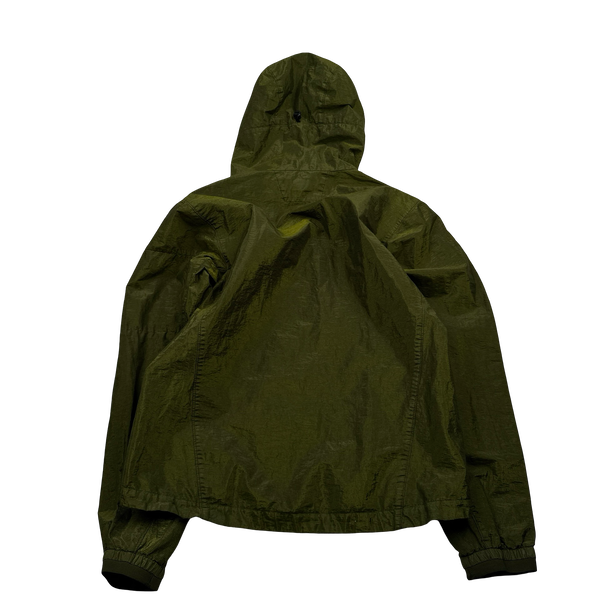 CP Company P.Ri.S.M Green Prismatic Ripstop Membrane Hooded Jacket - Medium